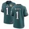 Signiertes Super Bowl LIX Champions Nike Midnight Green Game-Trikot von Jalen Hurts Philadelphia Eagles