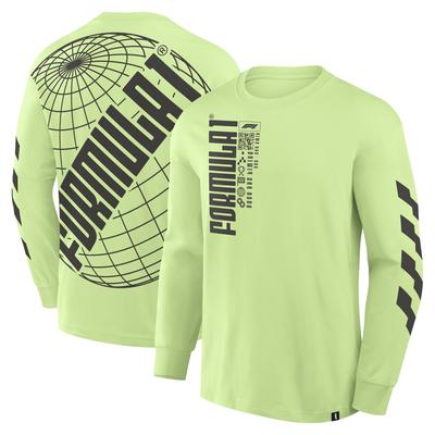 Formula 1 Langarm-T-Shirt mit Globe-Rückenaufdruck – Shadow Lime Image