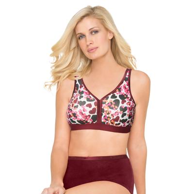 Plus Size Women's Basic Cotton Bra by Avenue Body in Multi Animal Heart (Size 44 B)