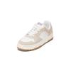 Sneaker MARC O'POLO "aus hochwertigem Rindleder", Damen, Gr. 37, dry sand, weiß, Obermaterial: 100% Leder (Rind), unifarben, Schuhe