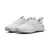 Golfschuh PUMA "IGNITE Innovate Golfschuhe aus Leder Herren", Gr. 45, grau (weiß ash gray), Obermaterial: Textil, Kuhleder, Synthetik; Futter: Textil; Innensohle: Textil; Laufsohle: Synthetik, Schuhe