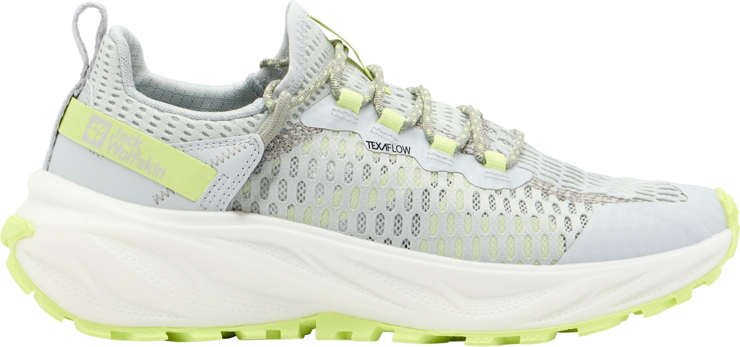 Wanderschuh JACK WOLFSKIN "PRELIGHT SWIFT VENT LOW W", Damen, Gr. UK8-EU42, Normalschaft, grün (cool, matcha), Obermaterial: Synthetik / Obermaterial 2: Textile / Lining: Textile / Sole: / EVA, Schuhe Wanderschuh