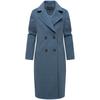 Langmantel NAVAHOO "Sternlein 14", Damen, Gr. L (40), blau (rauchblau), Obermaterial: 90% Polyester, 10% Viskose, Innenfutter: 100% Polyester, Ärmelfutter: 100% Polyester, elegant, gerade kniebedeckend, Langarm Ärmel ohne Ärmelschlitz normaler Saum,...