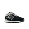 Sneaker NEW BALANCE "PC574", Gr. 31, schwarz, Leder, Textil, sportlich, Schuhe
