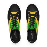 Herren Low Top Jamaika Sneakers. Jamaika Flagge Sneakers. Jamaika-Flagge Turnschuhe. Jamaika-Schuhe. Rasta Schuhe. Rasta Man Sneakers. Karneval