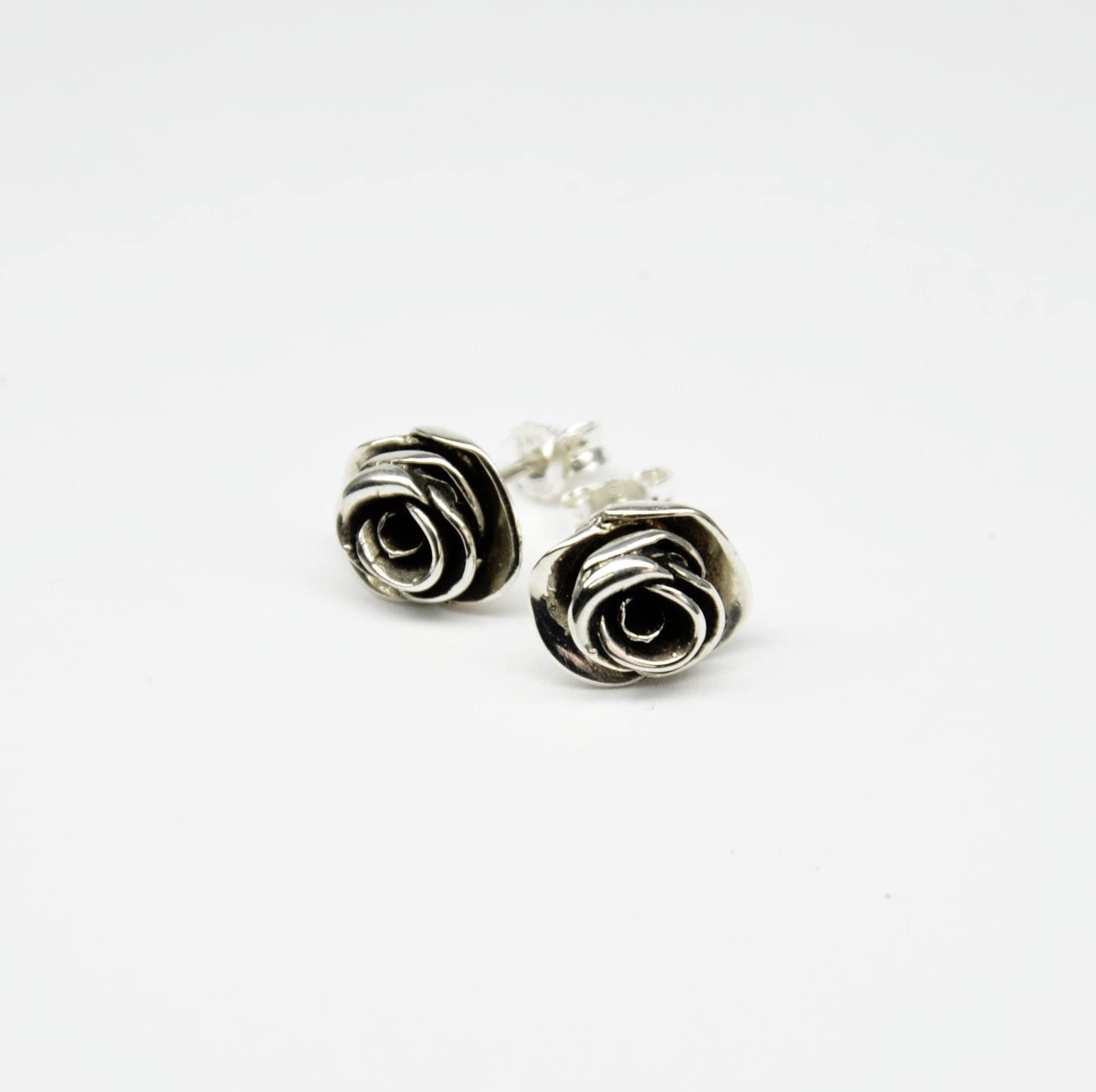 Rose Ohrstecker, Silber Ohrstecker, Silber Ohrstecker, Silber Ohrstecker, Silber Ohrstecker, Geschenk für Sie, Geschenk, Geschenk für Sie