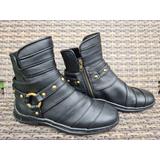 Steampunk-Stiefel, Herrenstiefel, Lederstiefel, schwarze Stiefel, Cyberpunk-Stiefel, Gothic-Stiefel, Lederstiefel für Herren, Herrenstiefel mit seitli