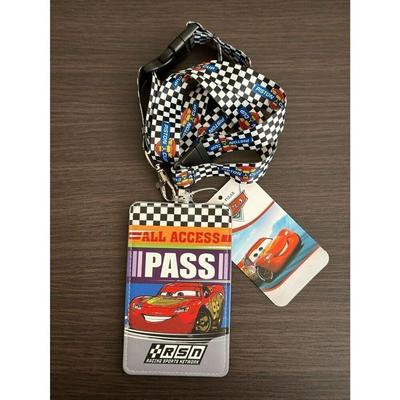 Disney Accessories | Disney Pixar Cars Lightning Mcqueen Lanyard | Color: Black/White | Size: Os