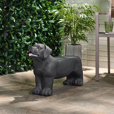 Mgo Dog Bench Dog Garden Sculpture Home Garden Decoration