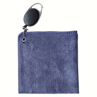TEMU Advanced Golf Towel With Retractable Hook - A Durable And Absorbent Cleaning Cloth For Golfers, In Multiple Colors