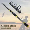 Schwarz Gold 1,8 m 2,1 m 2,4 m 2,7 m Locken Pole Tragbare Teleskop Angelruten Carbon Rod M Power spinnrute Pole Köder Fisch Ruten