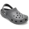 Clog CROCS "Classic K", Kinder, Gr. 33, grau (dunkelgrau), Croslite, unifarben, klassisch, Schuhe, Sommerschuh, Hausschuh, Badeschuh mit schwenkbarem Fersenriemchen