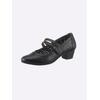 Pumps JANA, Damen, Gr. 40, schwarz, Lederimitat, feminin, Schuhe Spangenpumps