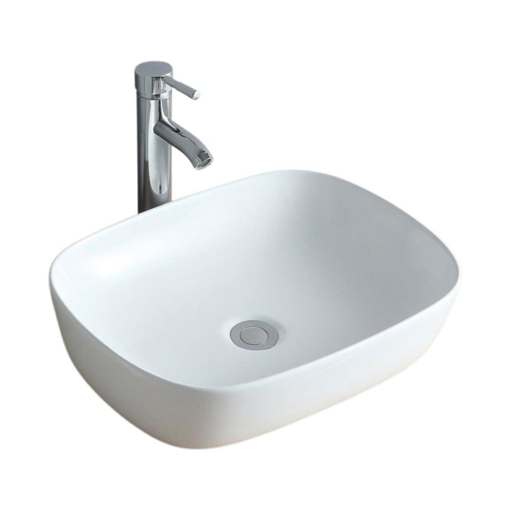 Vasque ovale à poser en céramique 48 x 37 cm