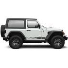 Strisce grafiche per porte laterali inferiori doppie compatibili con Jeep Wrangler JL 2 porte 2018 - Presente