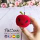 MODELLO Schema mela Amigurumi all'uncinetto Schema piccola mela Amigurumi all'uncinetto Schema mela all'uncinetto Tutorial giocattolo mela Schema frut
