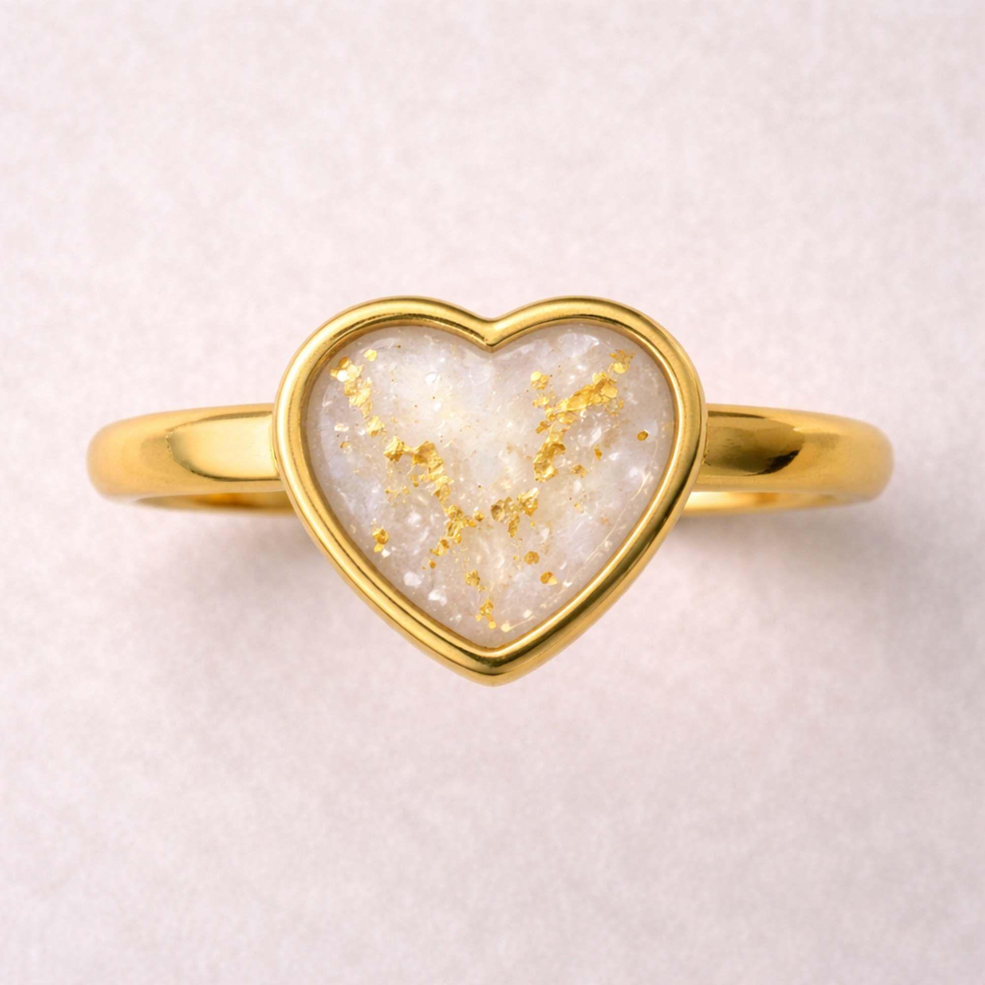 Kit fai da te per anello in oro per latte materno - Anello ricordo regolabile - Kit commemorativo - Anello fai da te per latte materno - Anello rotond