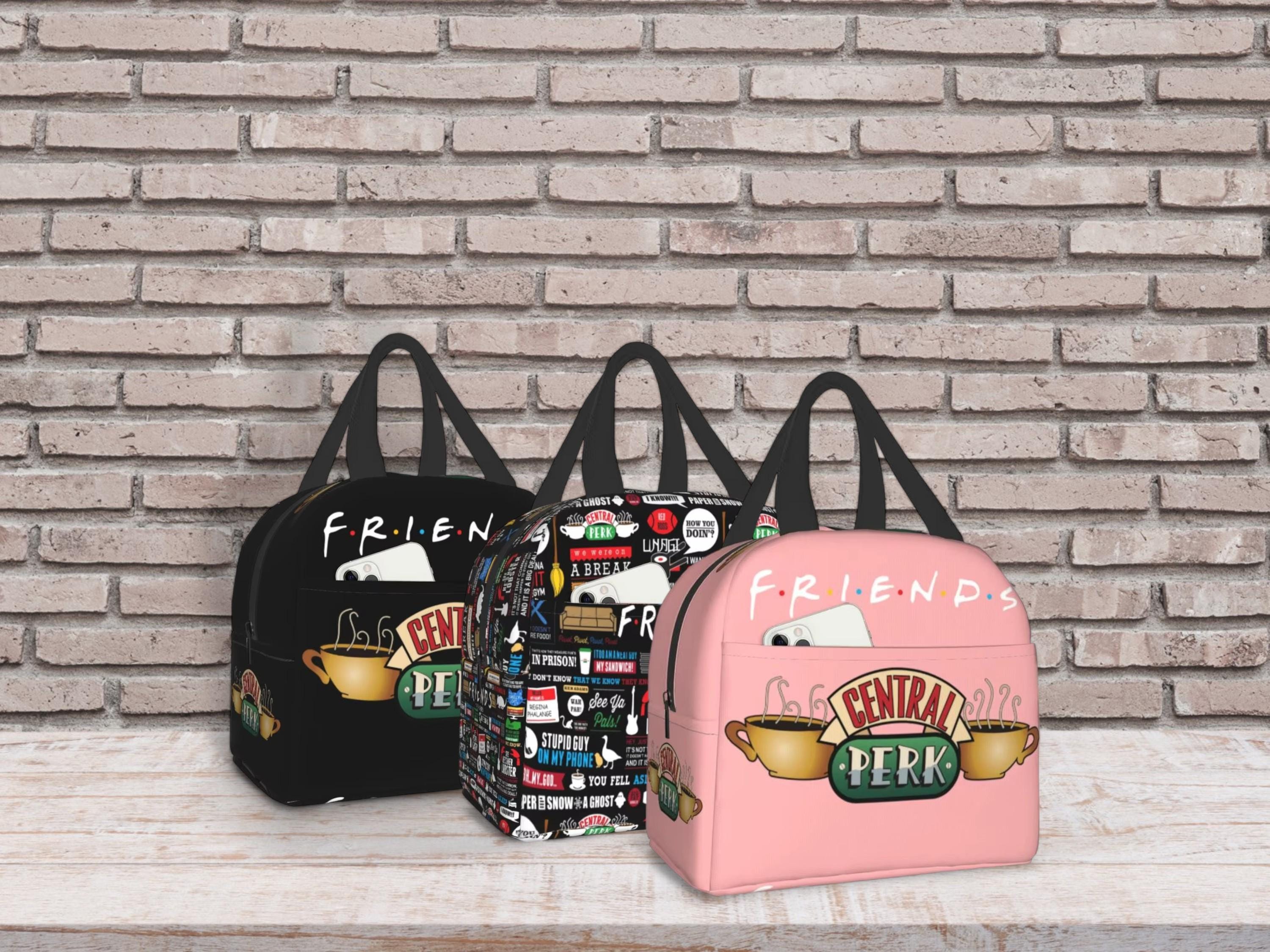 Borsa porta pranzo Friends con design Central Perk: borsa porta pranzo isolata, impermeabile e riutilizzabile