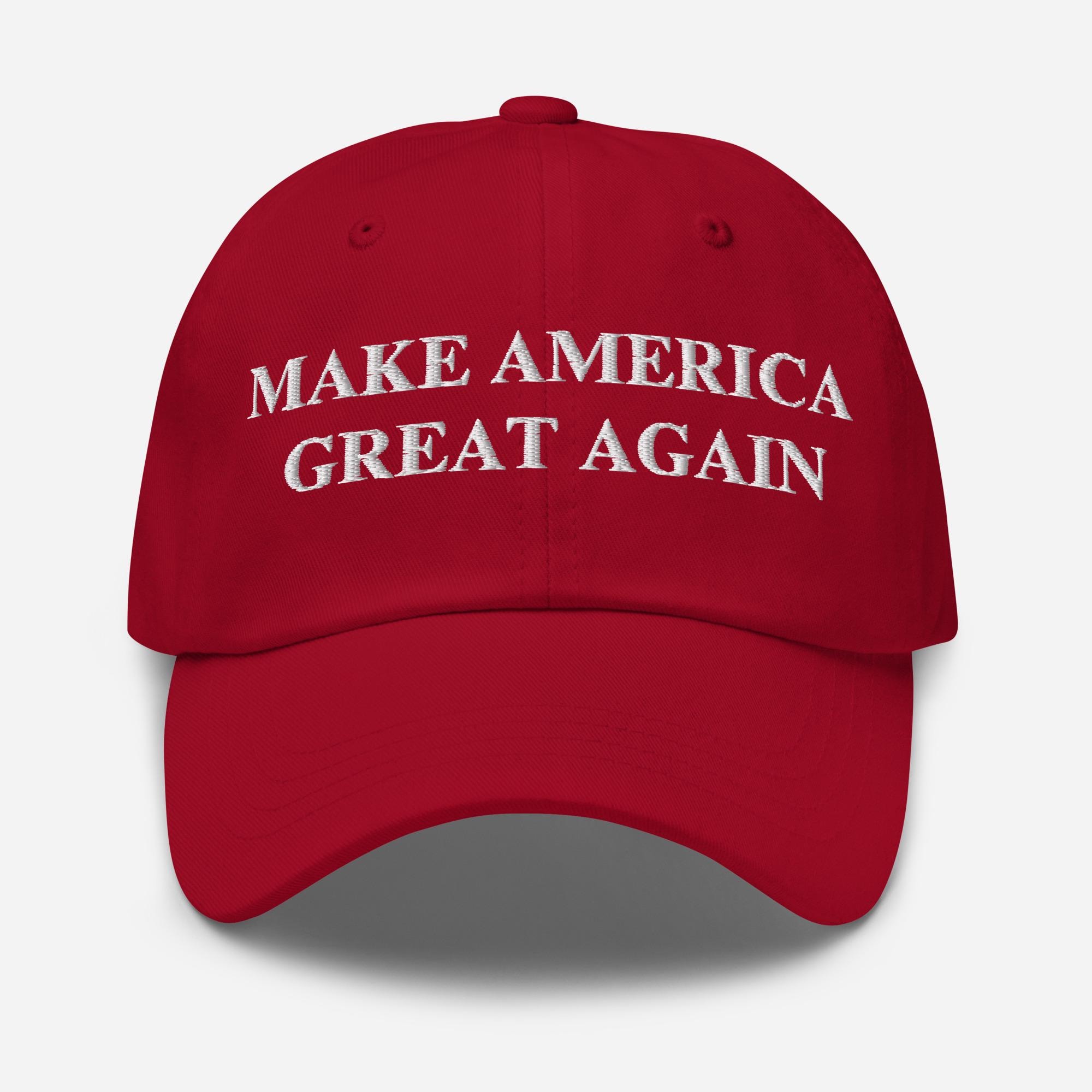 Cappello ricamato MAGA, cappello da papà Trump 2024, berretto unisex ricamato Make America Trump Again, elezioni 2024, Make America Great Again