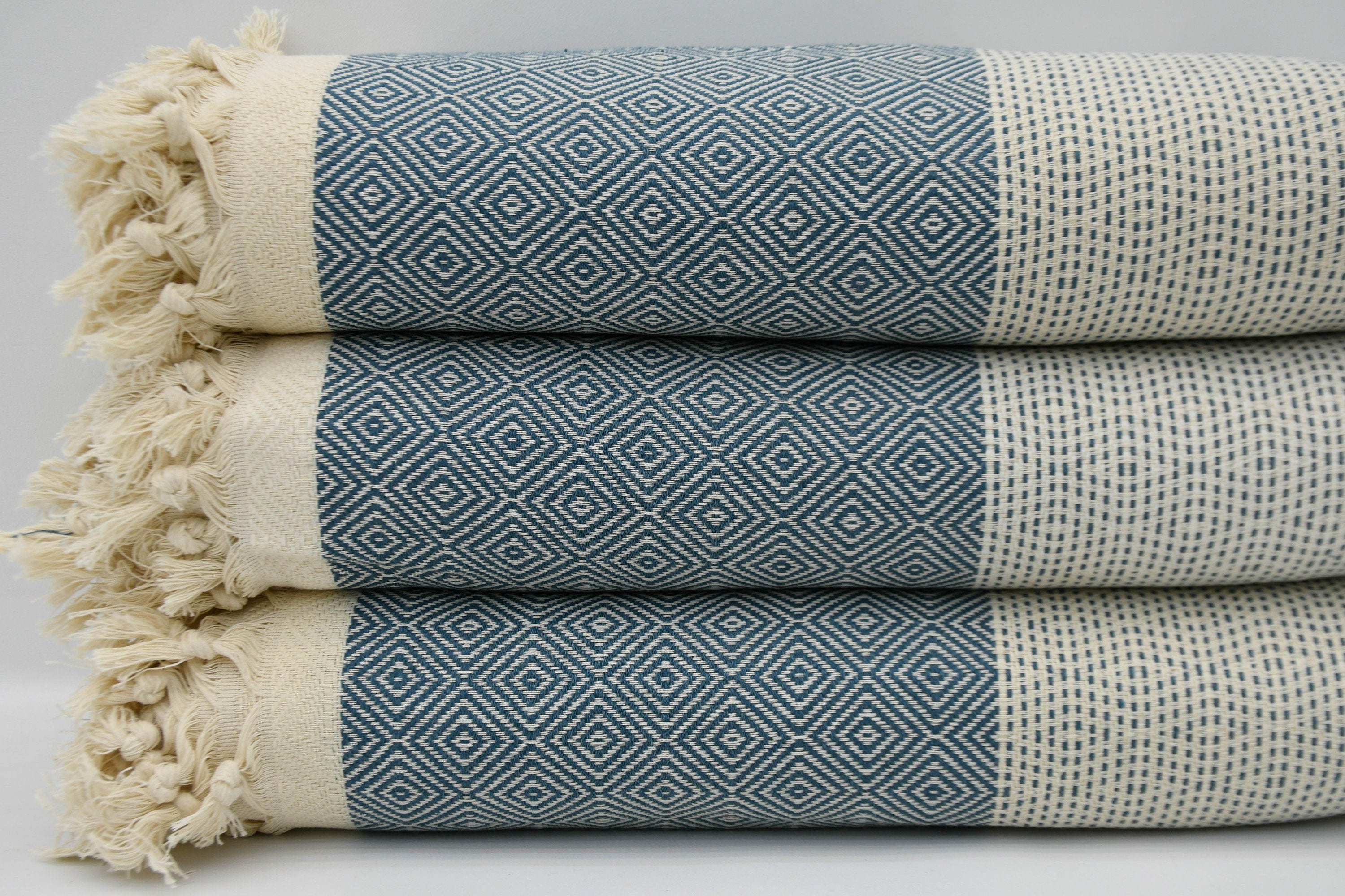 "Coperta turca, coperta azteca, copriletto turco, asciugamano turco, coperta, coperta color verde acqua, 79\"x95\", coperta geometrica, plaid turco, B2-n"