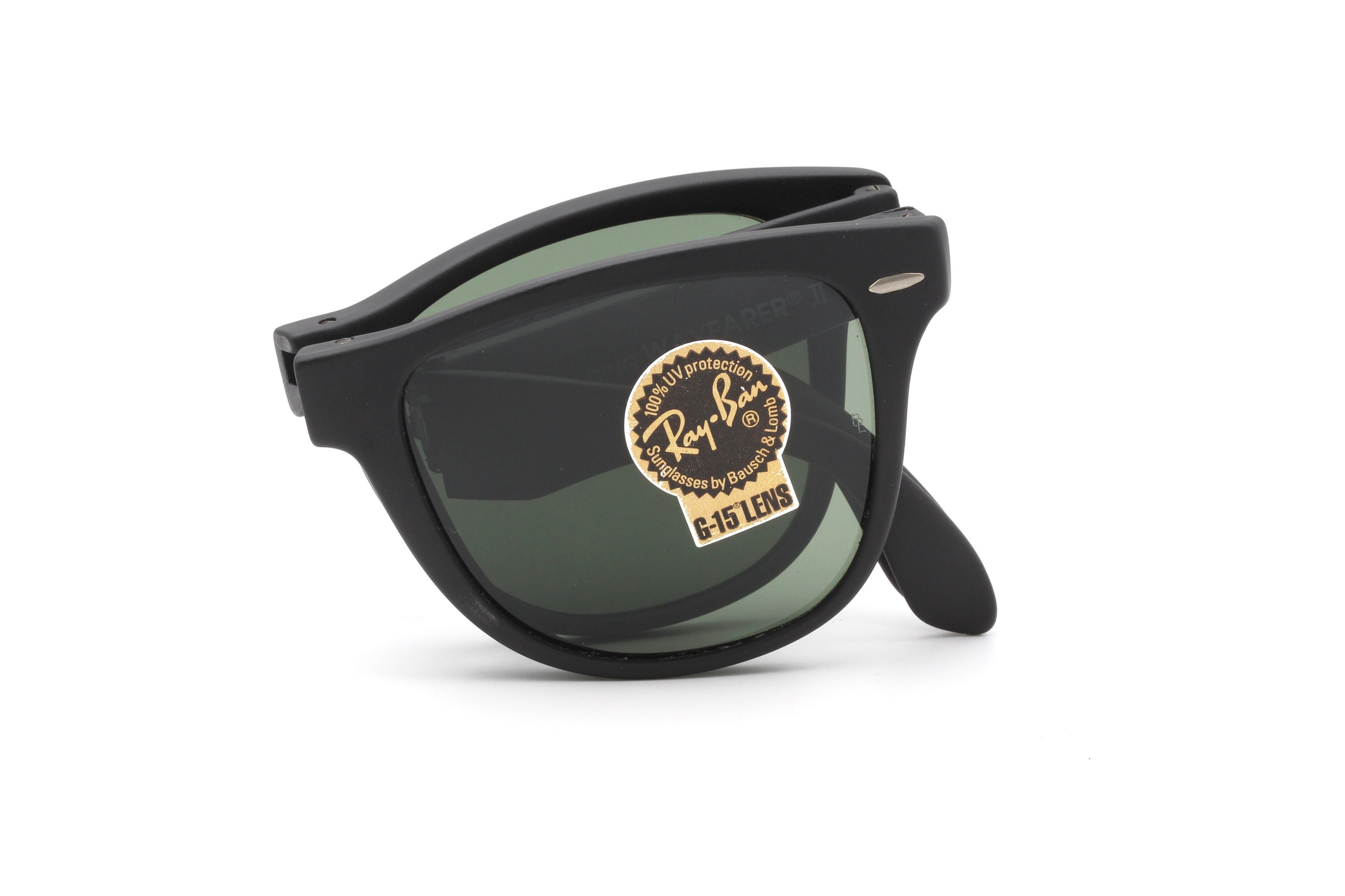 Ray Ban B&L Folding Wayfarer II vintage sunglasses made in France 80's - New Old Stock