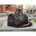 Borsone personalizzato in tela e pelle, borsone in tela da uomo con incisione laser, borsa da palestra in pelle personalizzata, borsone regalo per fid