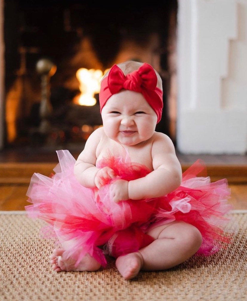 Tutù di San Valentino, Tutù rosa e rosso, Tutù per neonati, Tutù per neonati, Tutù per bambini piccoli, Tutù per neonati, Tutù rosa, Tutù rosso, Tutù