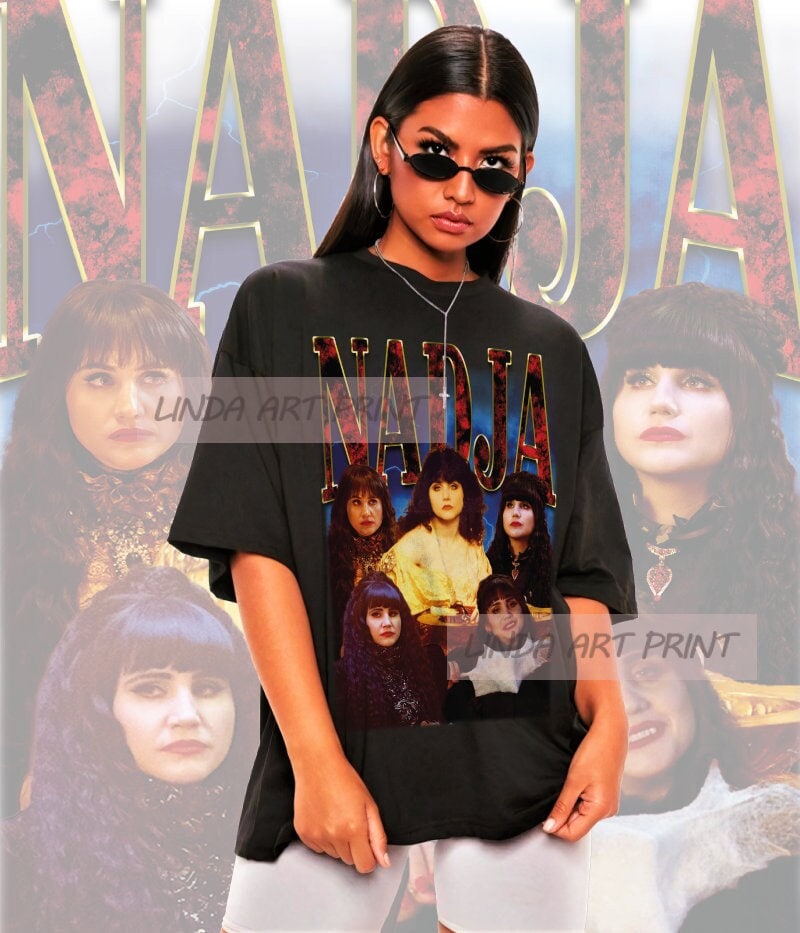 Camicia Nadja retrò - Camicia What We Do In The Shadows,T-shirt What We Do In The Shadows,T-shirt What We Do In The Shadows,Felpa Nadja