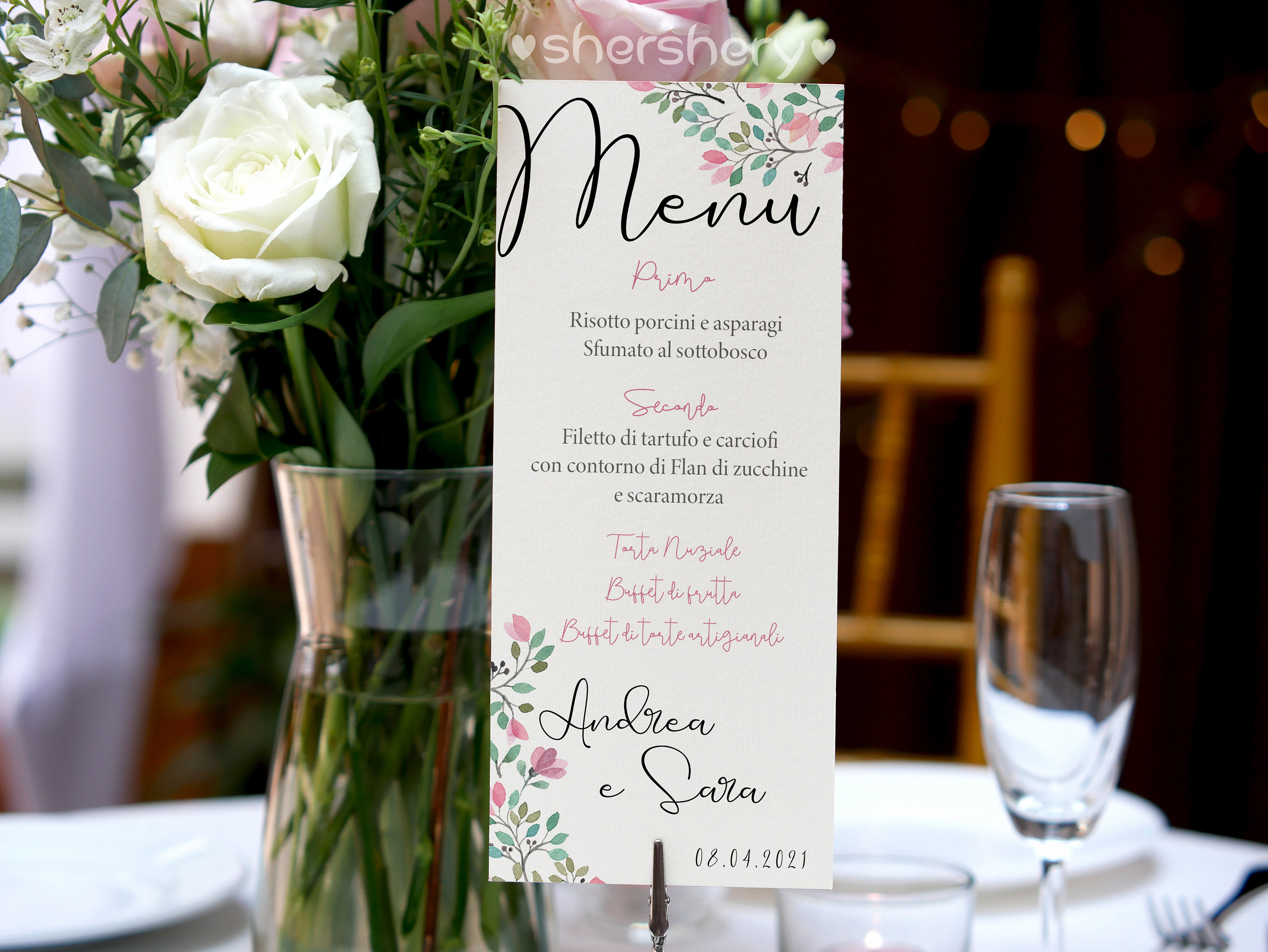 Menu Matrimonio, menu comunione, carta menu, menu personalizzato, menu ricevimento, menu battesimo, menu primavera, menu battesimo