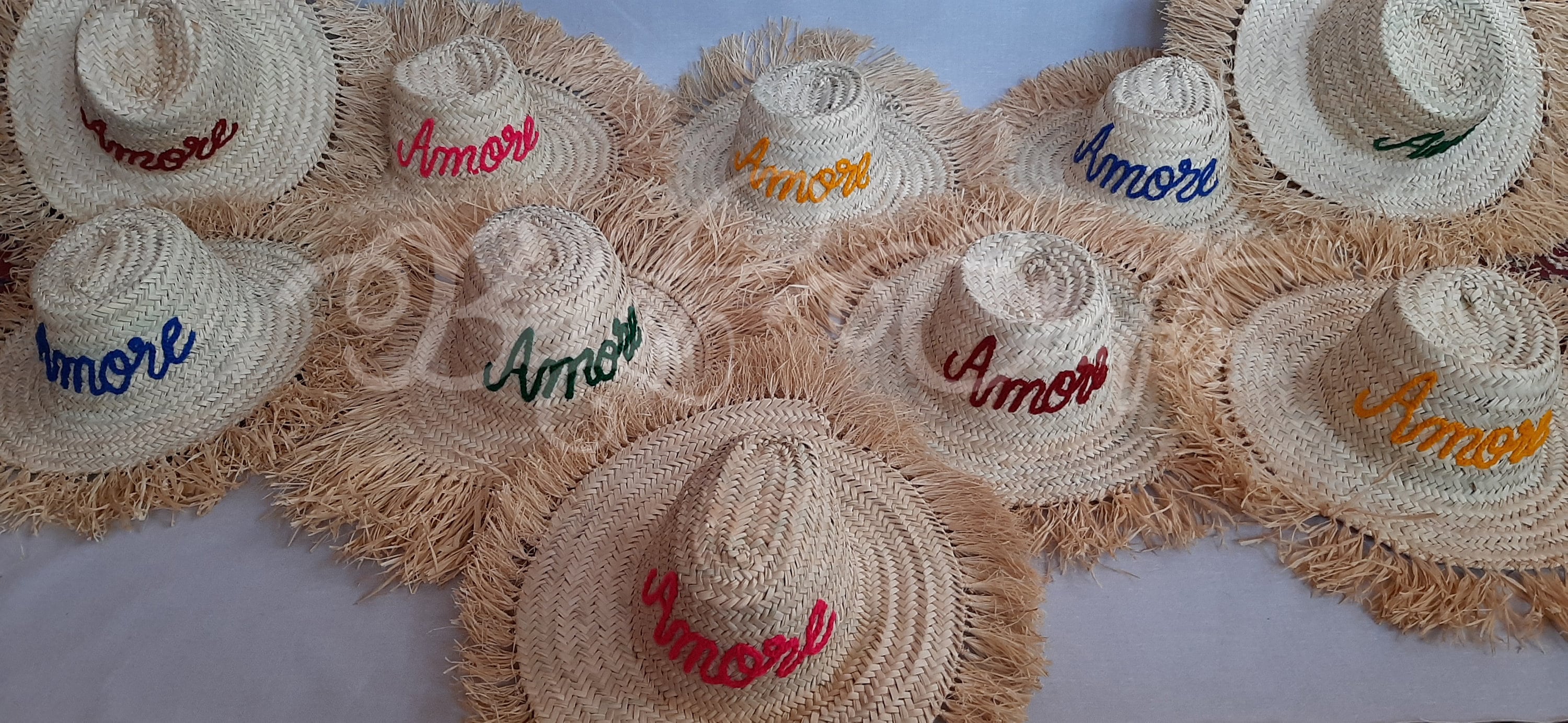 Cappelli di paglia / Cappello per l'estate / Cappello di paglia Frangia / Cappello di paglia, cappello da sole / Cappello di paglia da spiaggia / Capp