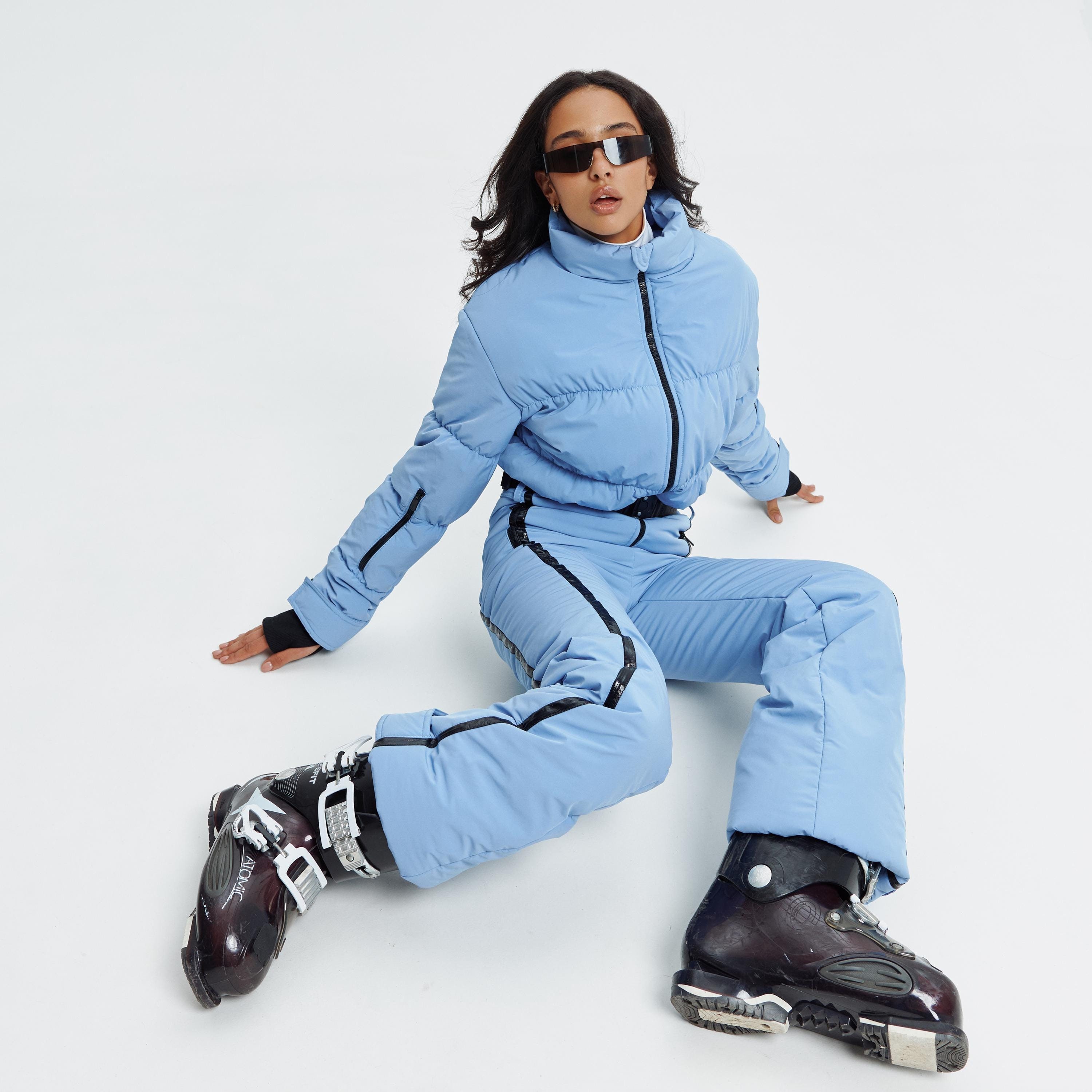 Tuta da sci da donna taglia XL blu baby Tuta da sci Tuta da sci Tuta da sci Tuta da neve Abbigliamento da sci Giacca da sci Completo da sci Completo d