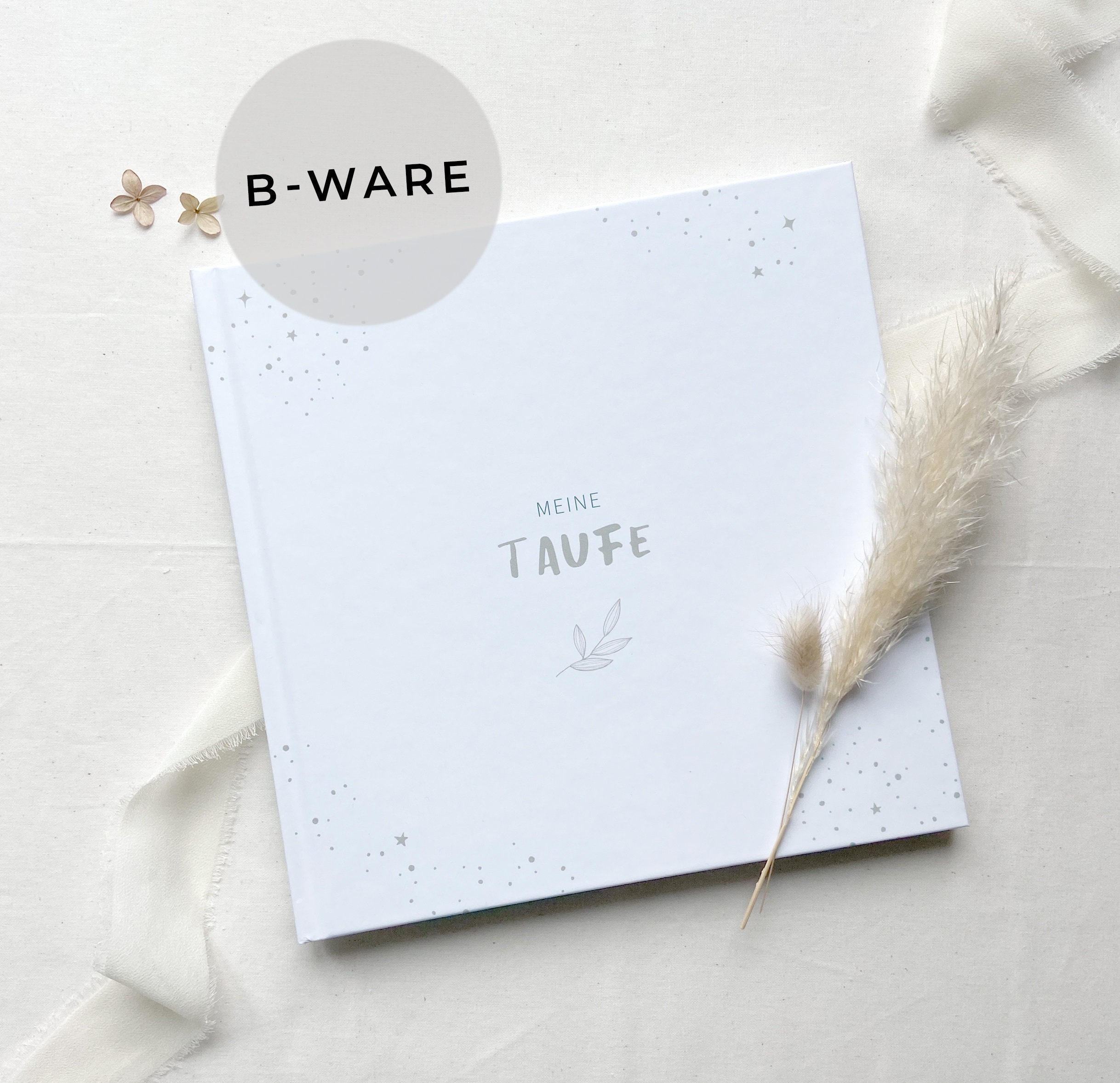 B-STOCK! Libro del Battesimo Il mio Battesimo - 21 x 21 cm Album Battesimo Regalo Battesimo Regalo Padrini Libro degli ospiti Battesimo -50% a causa d