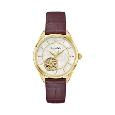 Bulova Sutton Watch, 35mm - White/Brown
