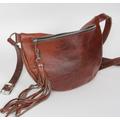 Marsupio in pelle - Marsupio con tracolla regolabile - Marsupio - Marsupio - Borsa donna in pelle, Marsupio marrone cognac