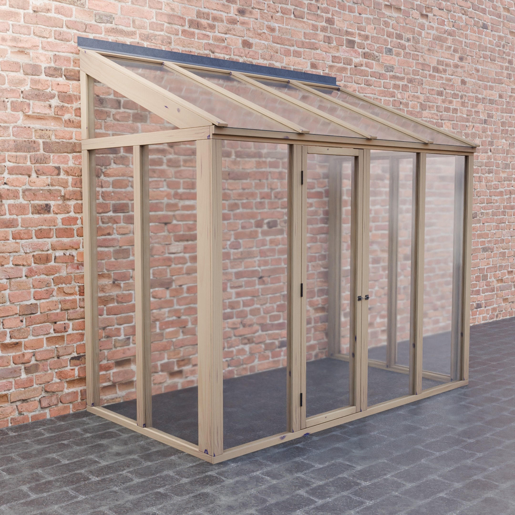 "Progetti per serra in legno di medie dimensioni con 4 vani, 8' 6\" x 4' 7\" (2,44 m x 1,27 m), progetti digitali fai da te per la lavorazione del legno,"