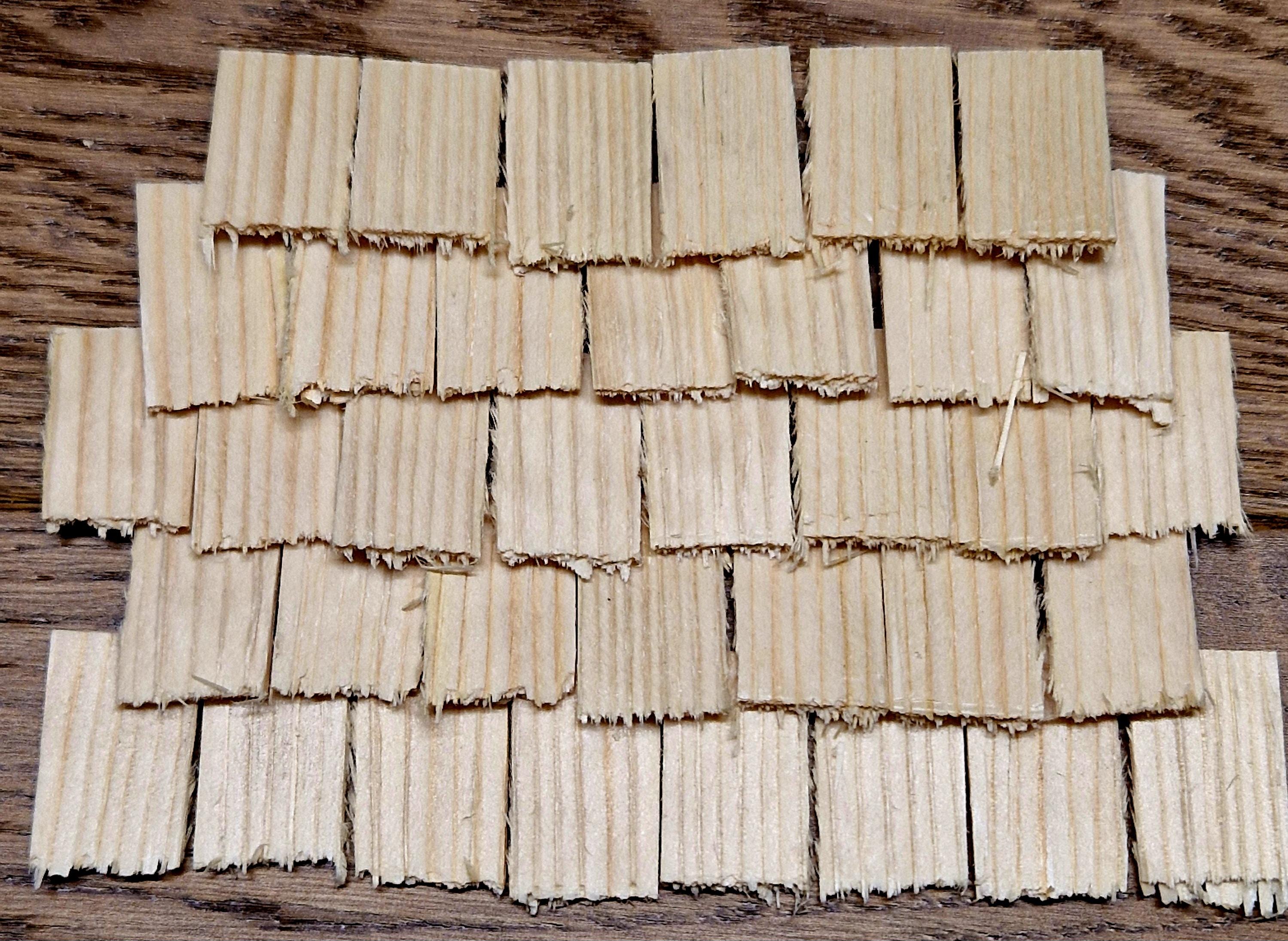 Tegole spaccate a mano - 4 x 2,5 cm x 2-3 mm / 3 x 2 cm x 2-3 mm / 3 x 1,5 cm x 1-2 mm / 2 x 1,5 cm / 2 x 1 cm x 1-2 mm - 200 pezzi - Una confezione