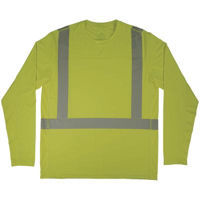 Ergodyne 12141 Chill-Its 6688 Type R Class 2 Cooling Hi-Vis Sun Shirt with UV Protection, 3X-Large, Lime