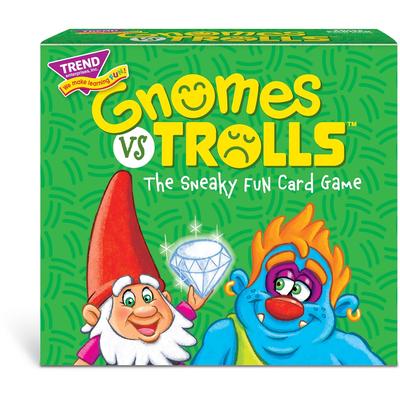 Trend Enterprises T20003 Gnomes vs Trolls Three Corner Card Game - Matching - 2 to 4 Players