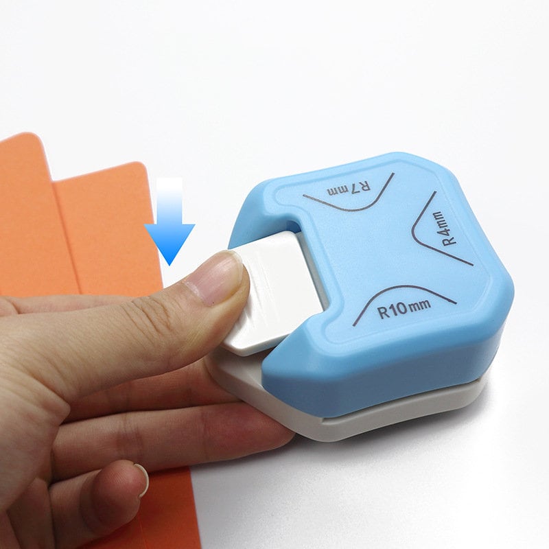 Arrotondatore d'angoli 3 in 1, perforatore d'angoli, taglierina per carta, taglierina portatile, perforatore per foto, progetti fai da te, metallo, fo