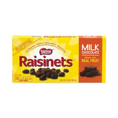 Nestle 20902540 Raisinets Milk Chocolate Candy Raisins, 3.5 oz Box, 15 Boxes/Carton
