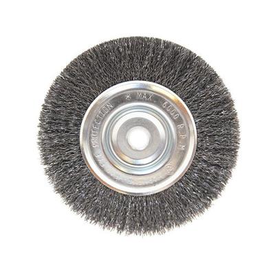 Anchor Brand Light Duty Crimped Wheel Brushes, 6 D x 1/2 W, 0.014 Carbon Steel, 5/8 in - 1/2 in (102-BW-605)