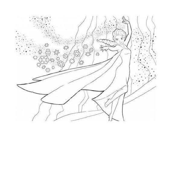 30 pagine da colorare di Frozen/ Libro da colorare di Elsa e Anna/ Pagine da colorare per bambini/ Arte digitale/ Pagine da colorare per bambini/ Libr