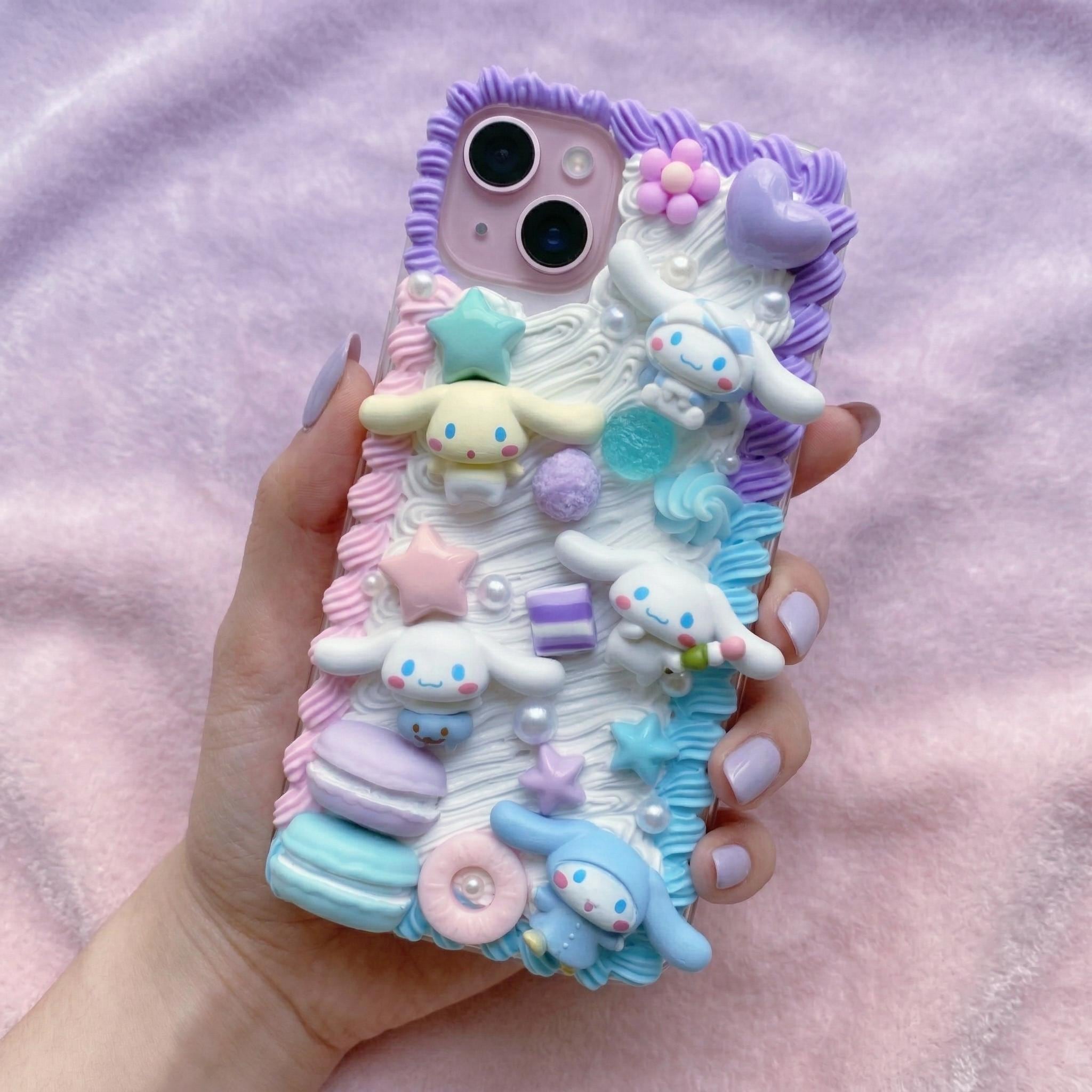 Custodia per telefono Decoden, custodia per telefono con cucciolo, custodia per telefono 3D, custodia per telefono anime per iPhone 12/13/14/15/16/17