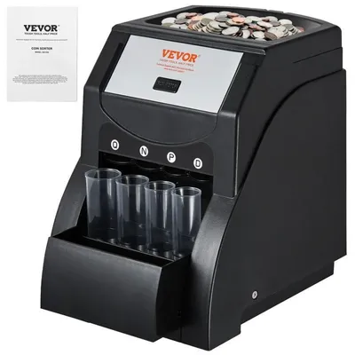 USD Coin Sorter, Coin Sorter Machine for USD Coin 1￠ 5￠ 10￠ 25￠, Sorts up to 230 Coins/min, Included