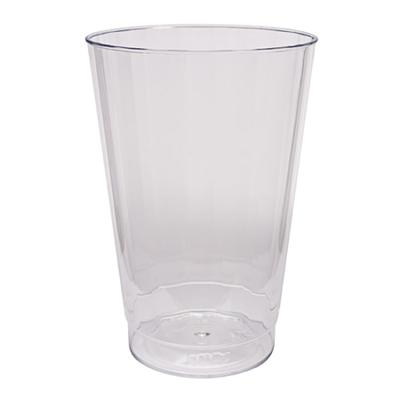 Wna Classic Crystal Plastic Tumblers, 12-Oz, Clear, Fluted, Tall, 20 Packs Of 12 Tumblers, 240 Per Case, Sold As A Case