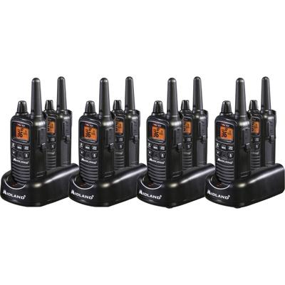 Midland Business Radio Bundle - 36 Radio Channels - 22 Frs - Silent Operation, Hands-Free - Aaa - Nickel Metal Hydride (Nimh) - Black - 8 / Carton