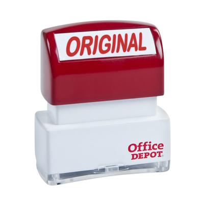 Office Depot Brand Pre-Inked Message Stamp, 
