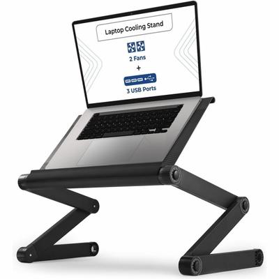 Workez Executive Ergonomic Aluminum Lap Desk, Black