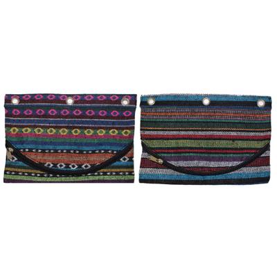 Inkology Global Binder Pencil Pouches, 10-1/2" X 6-3/4", Assorted Colors, Pack Of 6 Pouches