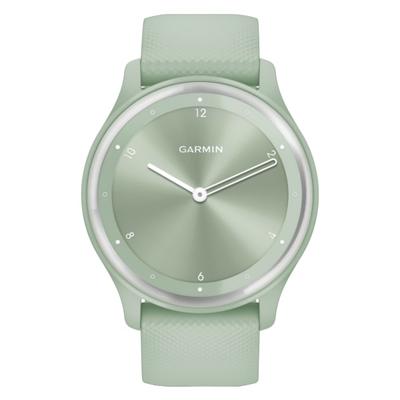 Garmin Vívomove Sport Smartwatch With Silicone Band, Cool Mint